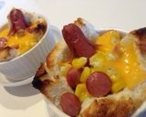 親子で☆ほうれん草ウインナーのチーズ焼き作り方8写真