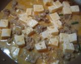 ハンバーグのリメイク麻婆豆腐作り方3写真
