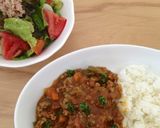 トマトと夏野菜のキーマカレー作り方10写真