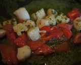 ホタテとトマトのジェノベーゼソースパスタ作り方3写真