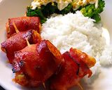 甘辛美味★鶏ささみのベーコン巻き作り方14写真