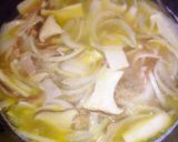 簡単エリンギとベーコンのスープパスタ♪作り方4写真