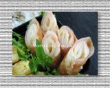 焼くだけハムとチーズのパリパリ春巻き作り方5写真