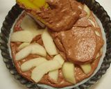洋梨のココアアーモンドケーキ♪タルト風作り方4写真