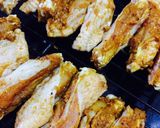 カレー粉たっぷり☆鶏手羽先のグリル作り方3写真