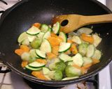 夏野菜とミニハンバーグのクリーム煮♪作り方5写真
