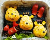 『はちみつの日』☆プーさんの海水浴のり弁作り方6写真
