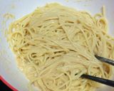 *明太(たらこ)クリームパスタ*作り方4写真