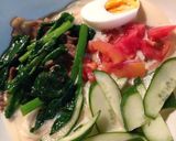簡単満足炒めもの乗っけ☆豆乳素麺作り方4写真