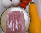 イエローズッキーニとベーコンの卵炒め作り方1写真
