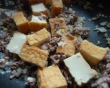 厚揚げとひき肉のピリ辛炒め♪作り方3写真