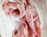 豚バラ肉のあんかけカリカリ焼き!作り方1写真