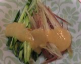 きゅうりとミョウガのぬた（酢味噌がけ）作り方3写真