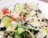 夏休みに♪お手軽ワカメご飯丼。作り方4写真