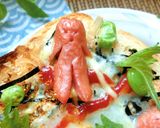 『和味にほっこり♡』ソーセー人トースト作り方8写真