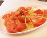 柚子胡椒とトマトの冷製パスタ作り方5写真