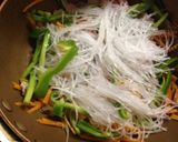 野菜たっぷり、豚肉でチャプチェ作り方5写真