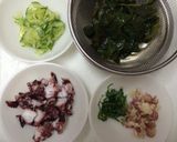 さっぱり☆タコとキュウリとワカメの酢の物作り方1写真