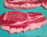 簡単！豚ロース厚切りの甘酢トンテキ作り方1写真