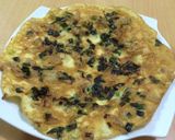 3分間！たくあん入りのチジミ風卵焼き作り方3写真