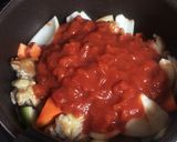 鶏肉のトマト煮込みチーズマッシュポテト作り方7写真