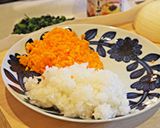 ＊タルト型で♪色いろ豆腐の千草焼き＊作り方3写真