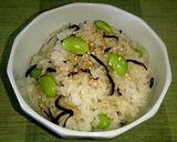 ヤミツキ!枝豆と塩昆布ご飯作り方4写真