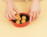 介護食　やわらかたこ焼きの明石焼風作り方1写真