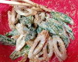 簡単あと一品！竹輪とおくらのごまマヨ和え作り方4写真