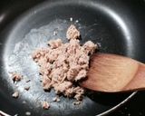ツナで簡単そぼろモンチッチキャラ弁作り方2写真