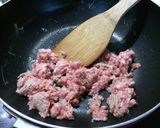 合挽き肉でガーリックチャーハン☆作り方2写真