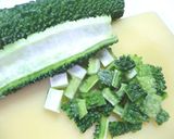 ゴーヤとちりめんじゃこの味噌煮込み作り方2写真