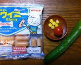 簡単デコ♪ウィ二ーの飾りホットドッグ作り方1写真