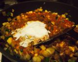 フライパン1つで☆夏野菜のキーマ風カレー作り方3写真