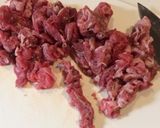 セロリと牛肉の餡かけ焼きそば作り方2写真