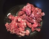 セロリと牛肉の餡かけ焼きそば作り方5写真