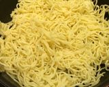 セロリと牛肉の餡かけ焼きそば作り方4写真
