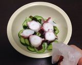 酸っぱさ控えめ タコときゅうりの酢の物作り方2写真