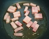 焼きナスとオクラとベーコンの夏パスタ作り方1写真