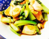 たっぷり青梗菜と胸肉炒め作り方5写真
