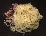 柚子胡椒ポン酢の和風キノコペペロンチーノ作り方8写真