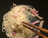 柚子胡椒ポン酢の和風キノコペペロンチーノ作り方9写真