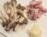 柚子胡椒ポン酢の和風キノコペペロンチーノ作り方1写真