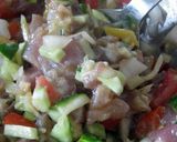 夏のランチ☆かつおでロミロミ丼作り方2写真
