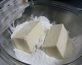 冷たい、豆腐の白玉クリームあんみつ作り方1写真
