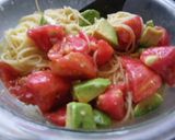 冷製パスタトマトアボカドローズマリー風味作り方3写真