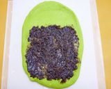 粒あん抹茶三つ編みあん食パン（HB生地）作り方4写真