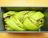 粒あん抹茶三つ編みあん食パン（HB生地）作り方14写真
