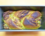 粒あん抹茶三つ編みあん食パン（HB生地）作り方16写真