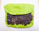 粒あん抹茶三つ編みあん食パン（HB生地）作り方5写真